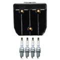 Set of 4 Bosch Ignition Coils & NGK Laser Iridium Spark Plugs for VW Golf/Jetta (1999–2006)