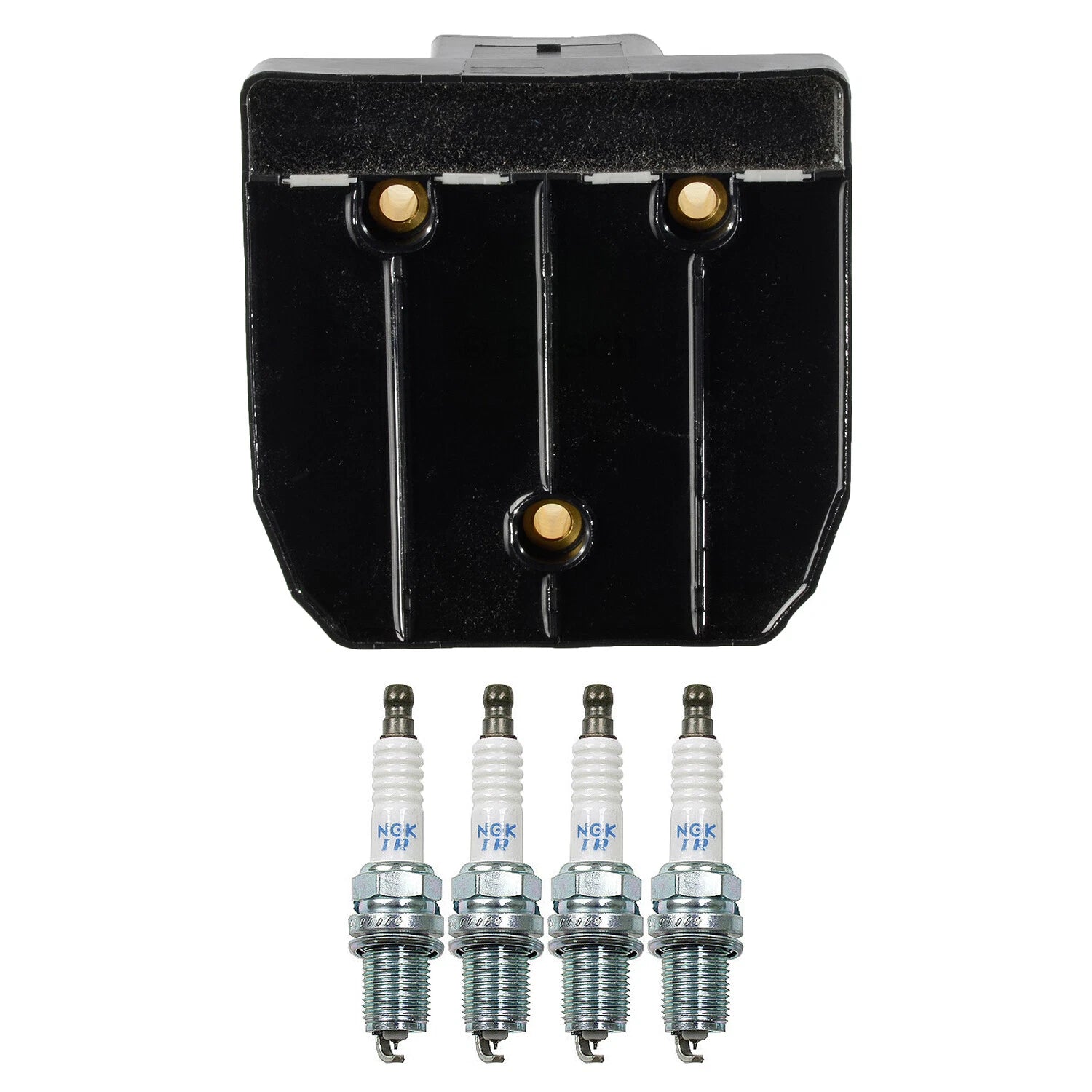 Set of 4 Bosch Ignition Coils & NGK Laser Iridium Spark Plugs for VW Golf/Jetta (1999–2006)