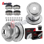 Front & Rear Disc Rotors Brake Pads for Jeep Liberty Dodge Nitro (2008–2012)