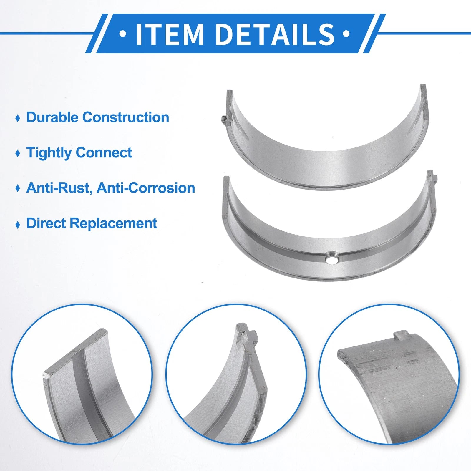 Main Bearing Set No.MD197608 for Mitsubishi Galant (1990–2006)
