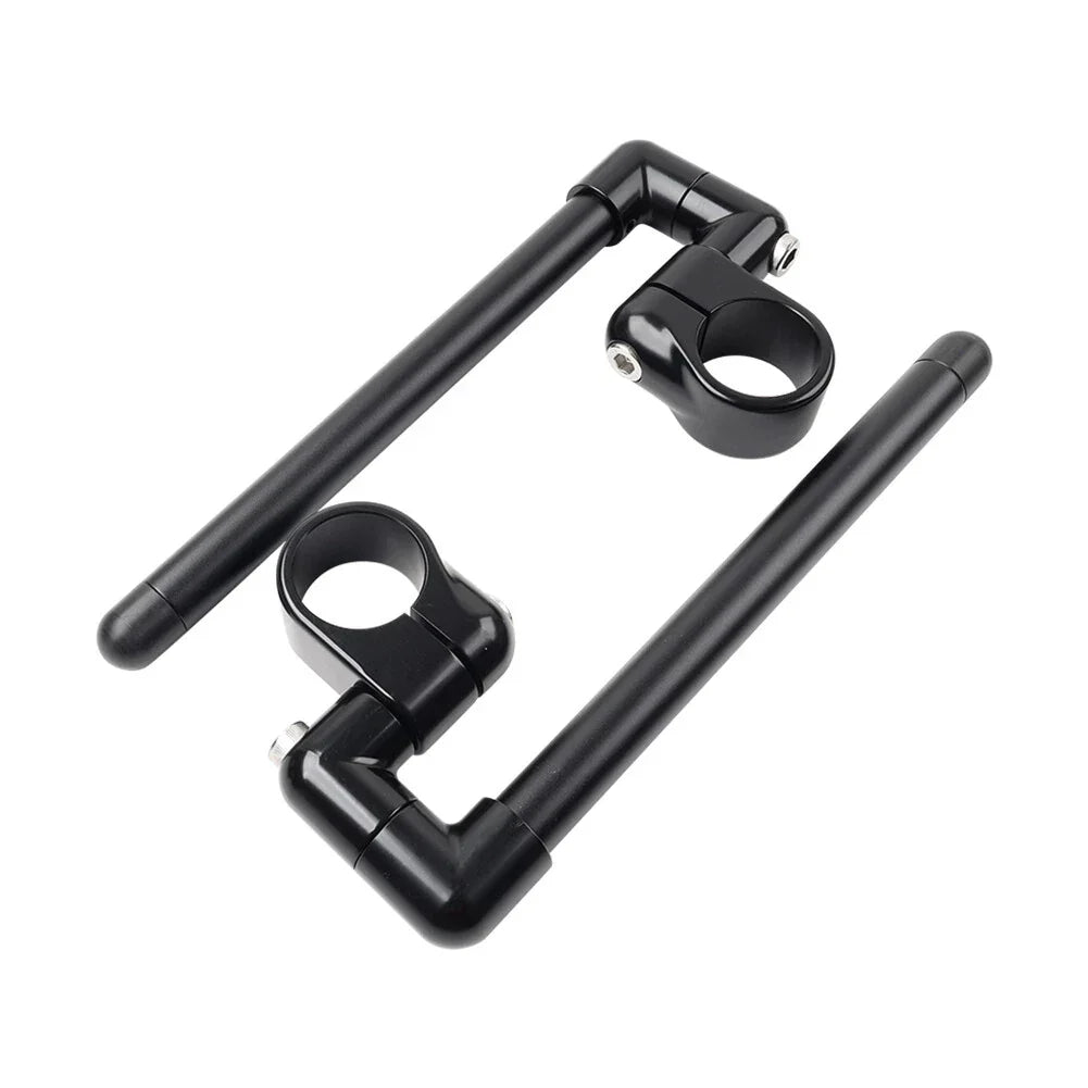 7/8" Black Clip-On Handlebar for Motorcycle Cafe Racer (Universal)