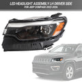 Set of 2 LED Headlight Assembly for Jeep Compass (2022–2026)