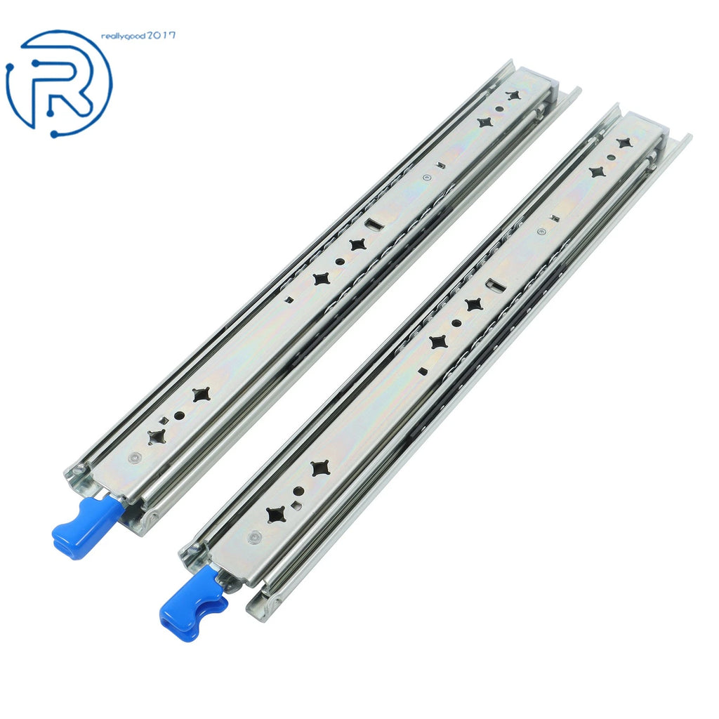 1 Pair Heavy Duty Drawer Slides for Universal Applications (16 Inch, 250 Lbs)