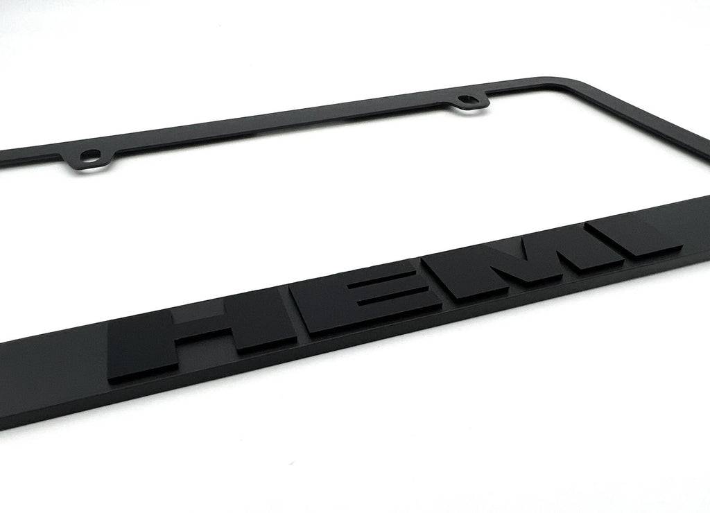 License Plate Frame Premium Matte Black for Dodge Charger Challenger (2006–2023)
