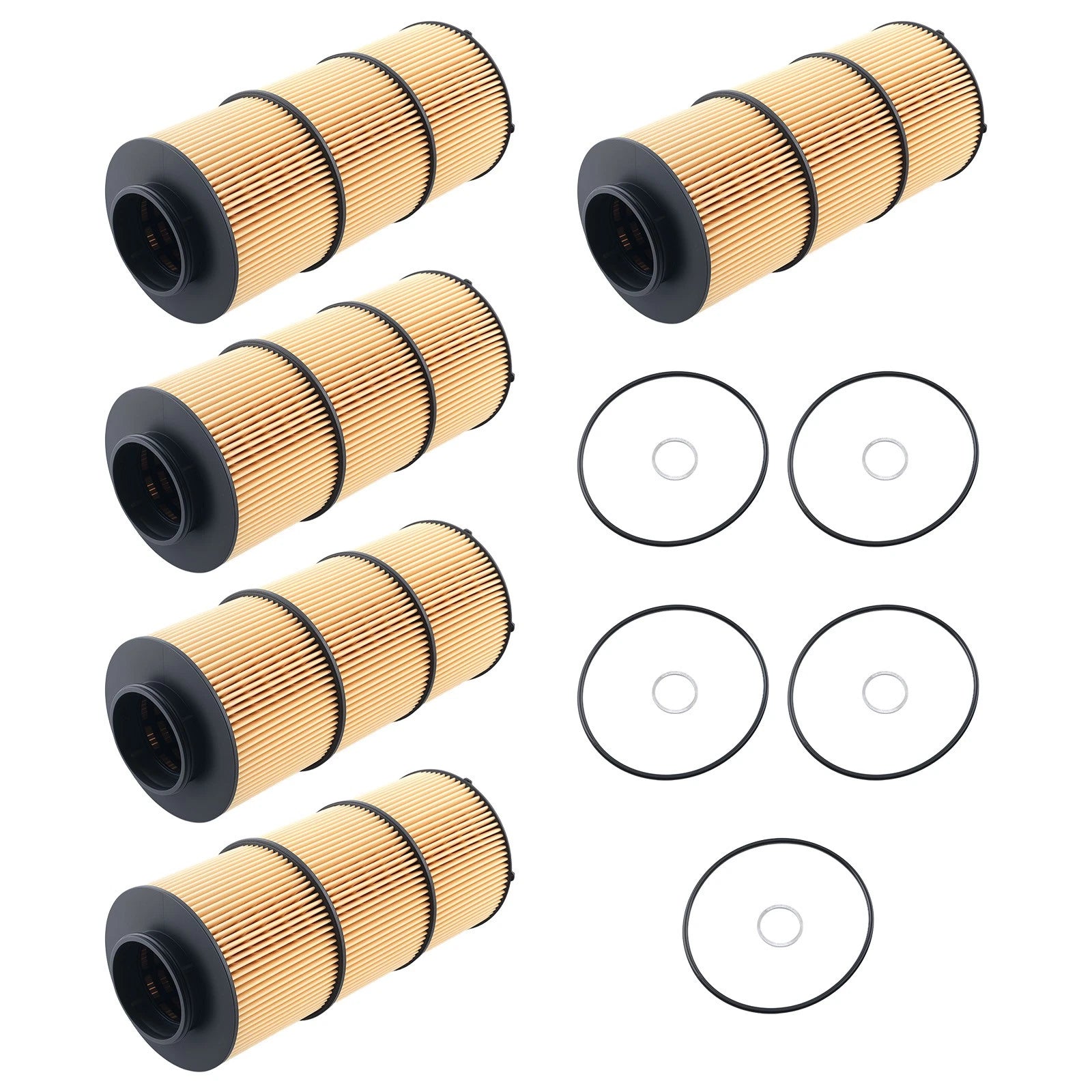 Set of 5 Oil Filters for Freightliner 122SD (2020–2022) A4711800009 A4711800209