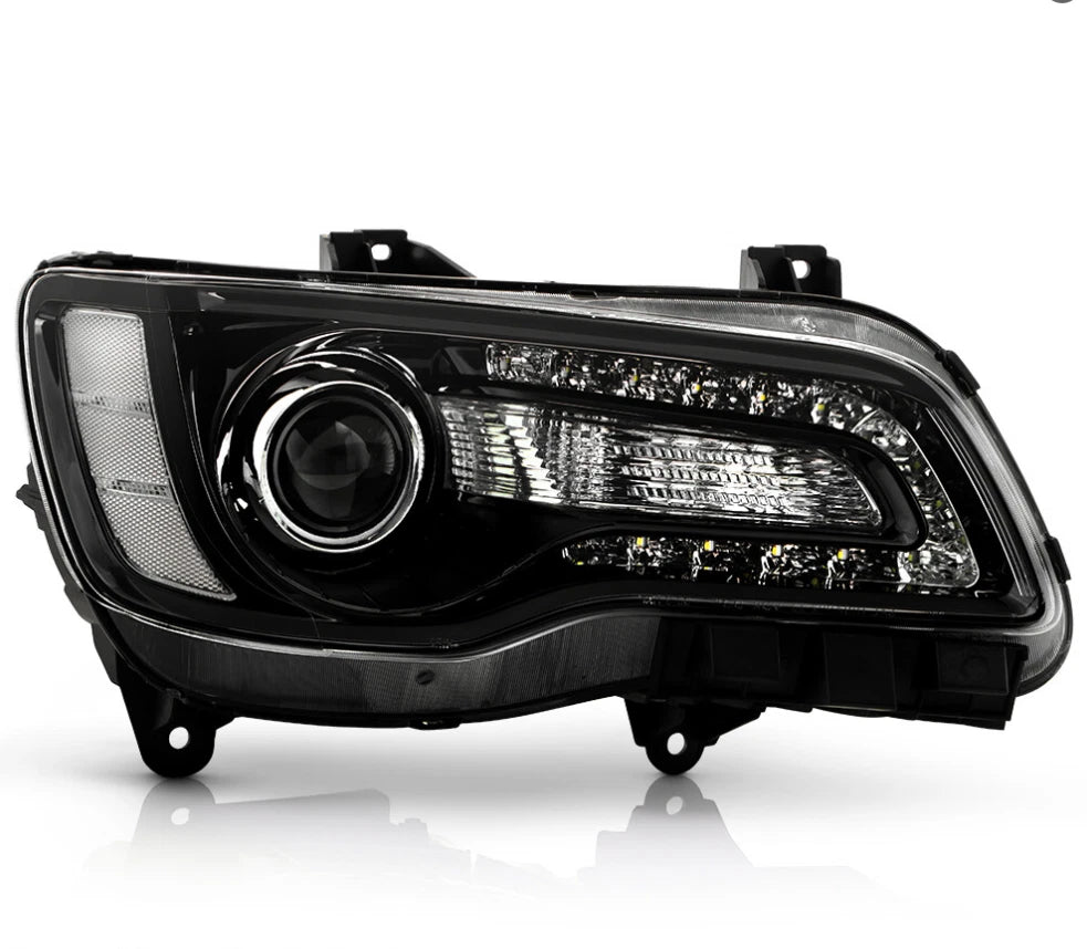 Halogen Headlight LED DRL Projector for Chrysler 300 (2015–2023)