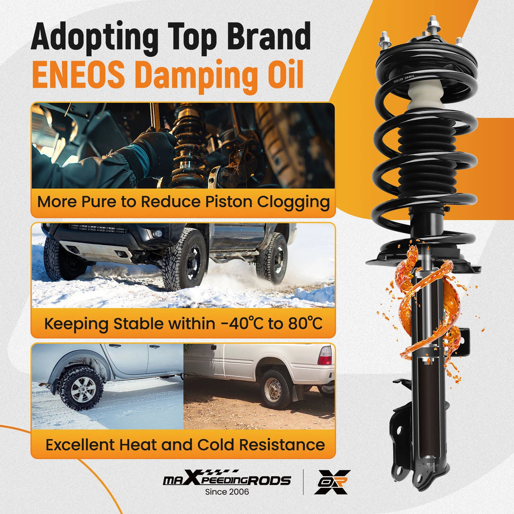 2X Quick Complete Struts & Coil Springs for Ford Escape (2001–2012)