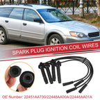Set of 4 Spark Plug Wire Ignition Coil Cables No. 22451AA730 for Subaru Baja Outback (2003–2006)