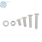 Set of 600 Stainless Steel Bolts and Nuts for Locks