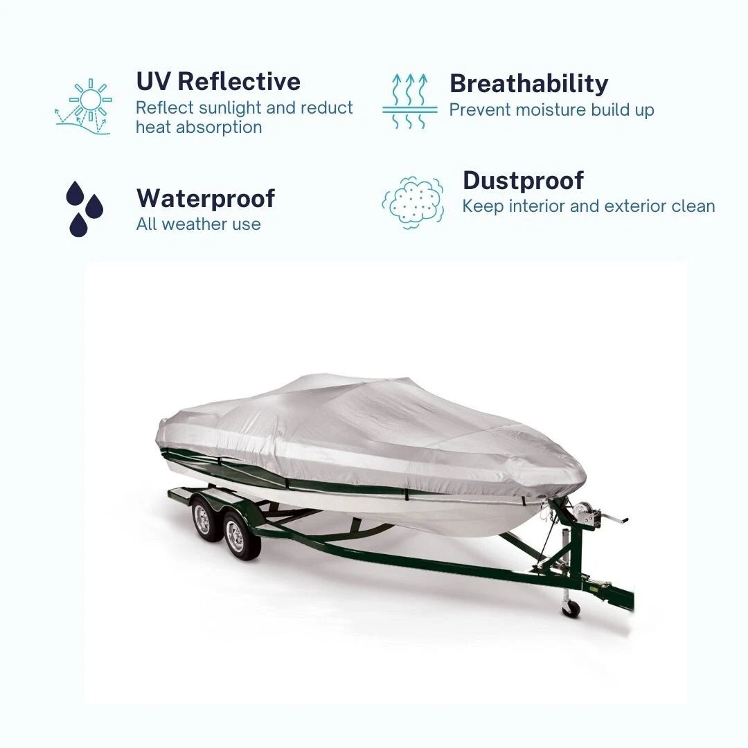 Waterproof Storage Boat Cover for V-Hull Runabouts (2020–2022)