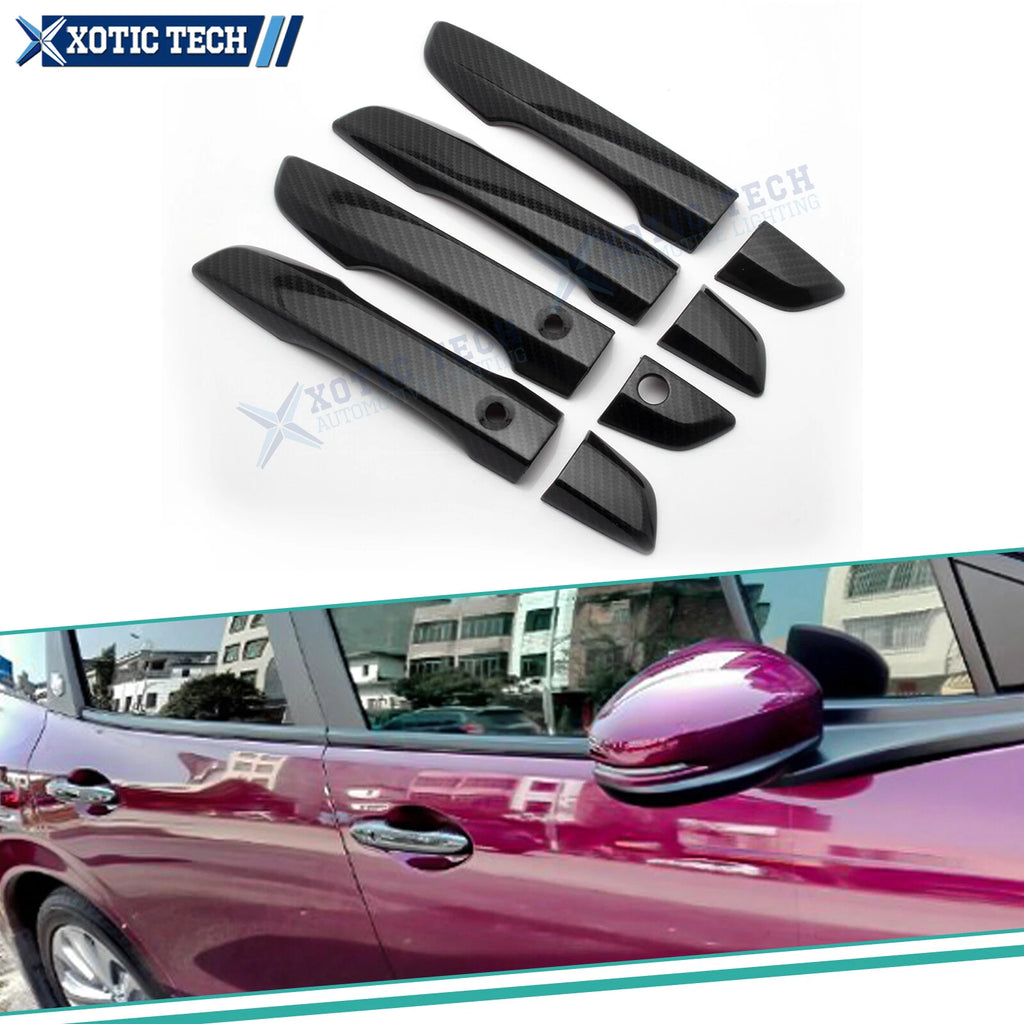 Carbon Style Door Handle Cover Trims for Honda Civic (2016–2021)