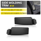 2X Black Rear Side Molding Trim for Subaru Outback (2015–2019)