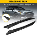 1 Pair Front Bumper Grille Trim Molding for Toyota Camry SE/XSE (2018–2022)