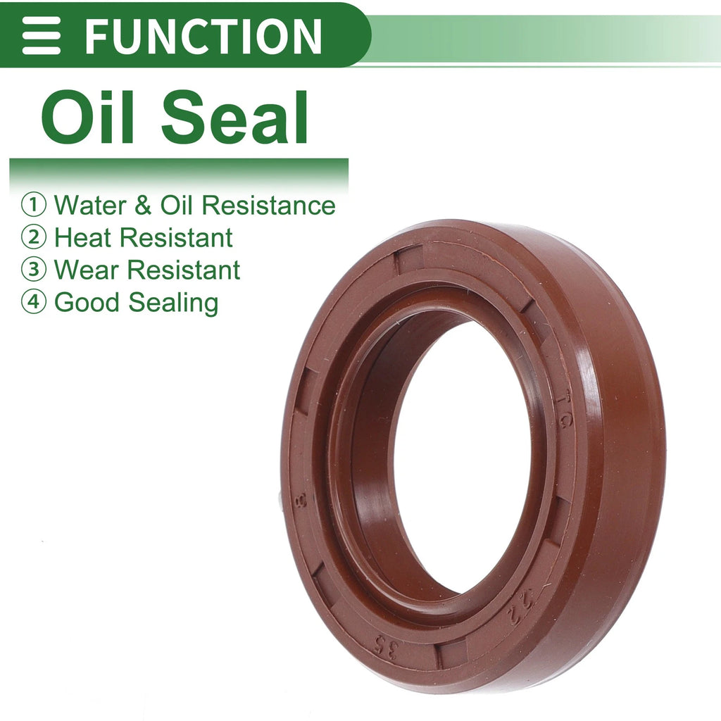 Set of 5 Oil Seal Rotary Shaft Seal FKM Rubber 22x35x8mm