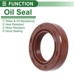 Set of 5 Oil Seal Rotary Shaft Seal FKM Rubber 22x35x8mm