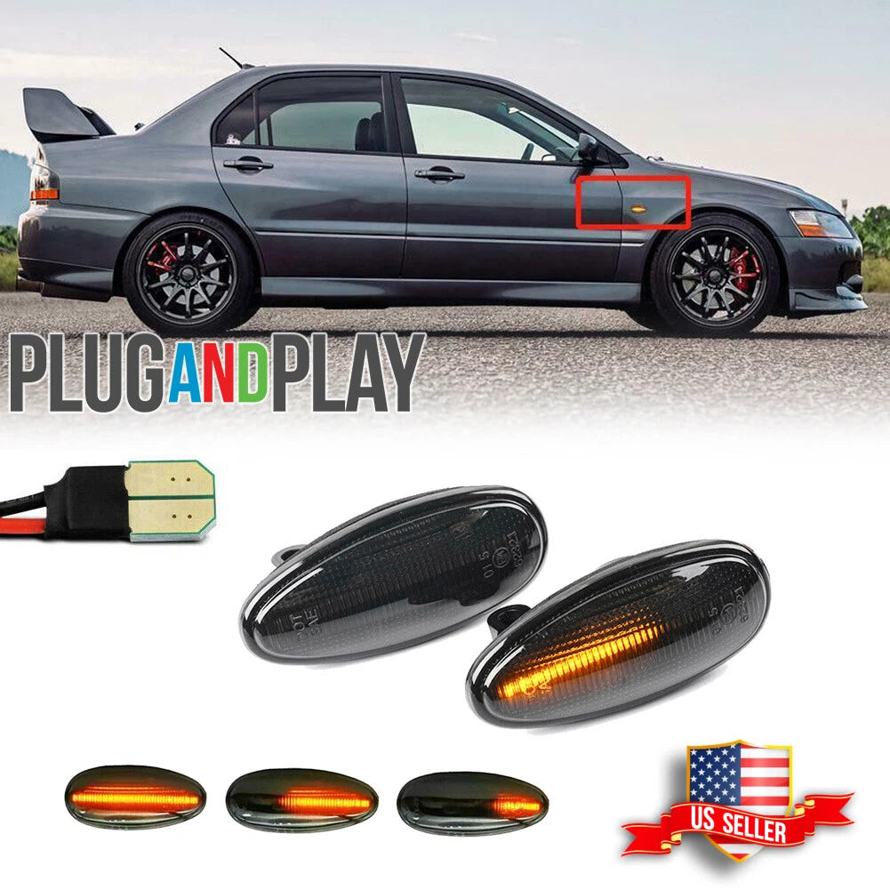 Smoke LED Side Marker Light for Mitsubishi Outlander Lancer EVO (2003–2021)