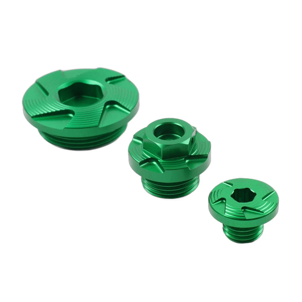 Set of 4 Engine Timing Oil Filter Plugs for Kawasaki KX250/KX450/KLX450R