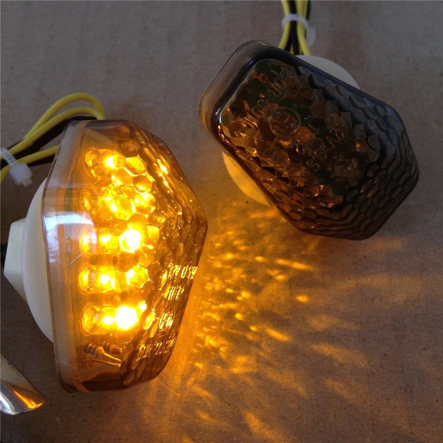 Smoke Flush Mount LED Turn Signals for Suzuki GSXR 600 750 (2001–2005)