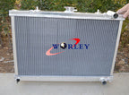 52MM Aluminum Radiator for Nissan Skyline S13 R32 RB20 GTS GTR (1989-1994)
