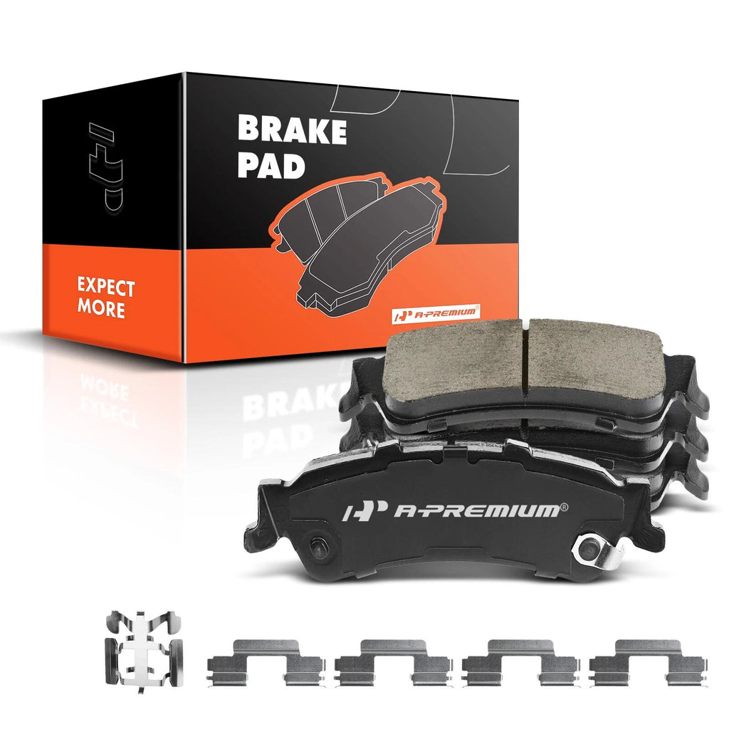 Set of 4 Rear Ceramic Brake Pads for Chevy Silverado 1500 GMC Sierra (1999–2006)