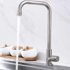 Stainless Steel Kitchen Faucet for Bathroom (Single Lever, Cold)