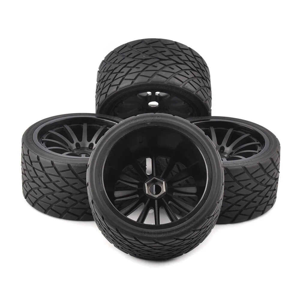 Set of 4 Onroad Wheels Tires for Arrma Nero Kraton Outcast (1/8)