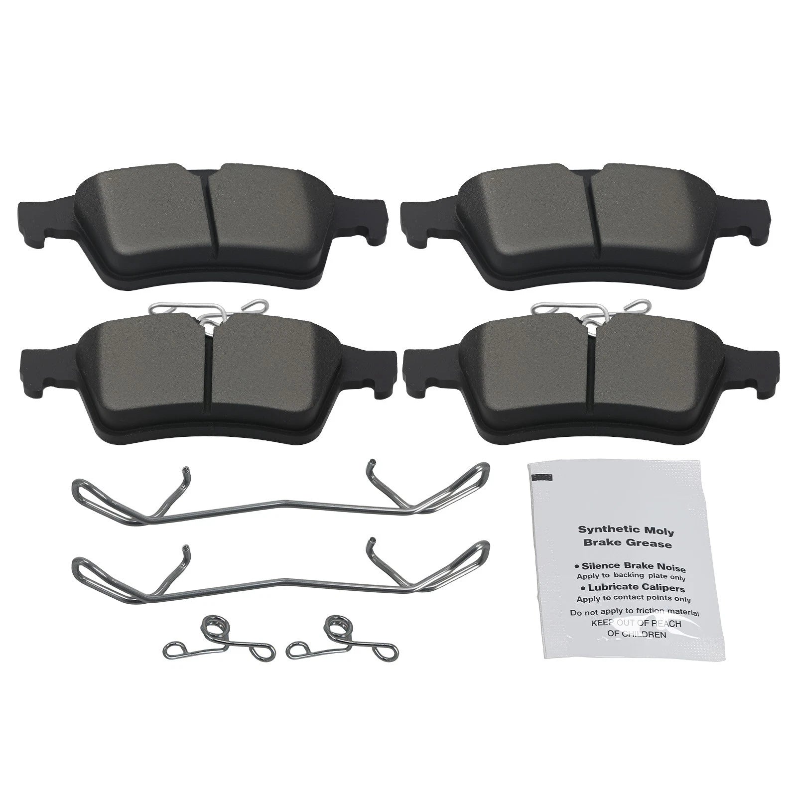 Rear Ceramic Brake Pads Kit for Volvo C30 C70 S40 (2006–2013)