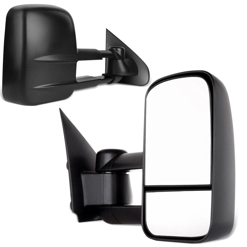 Pair Tow Mirrors for Ford F150 F250 (1997–2003) Power Black Left+Right