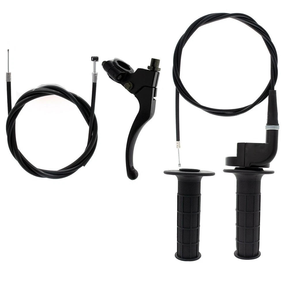 Right Lever Brake Throttle Cable Handlebar Grip for Baja Bike (50cc-250cc)