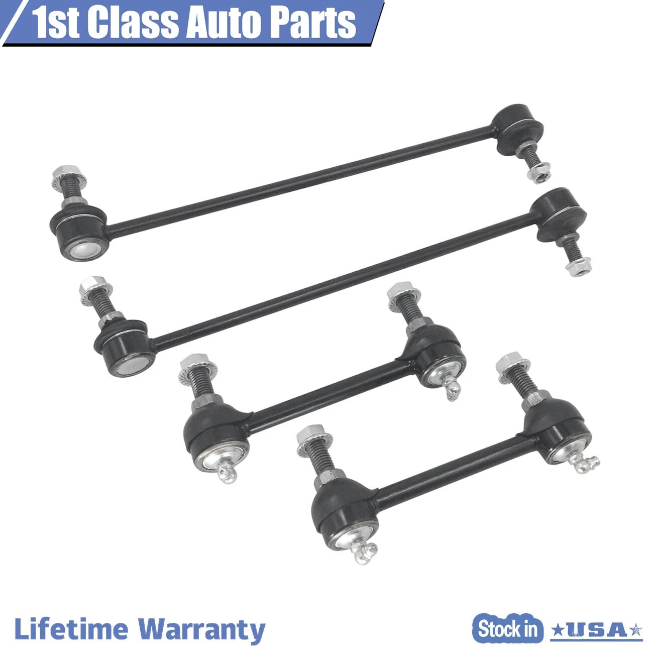 Front Suspension Rear Stabilizer Sway Bar End Links for Volvo S60 S80 V70 XC70 (2001–2010)