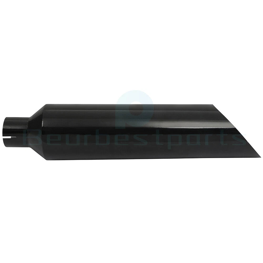 4" Inlet Diesel Gloss Black Stainless Steel Exhaust Tip for