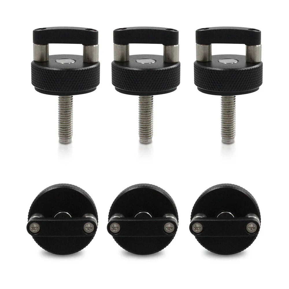 Black Hard Top Quick Release Bolts for Jeep Wrangler JK & Gladiator JT (2007-2018)