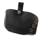 Leather Shifter Cover Boot Protector for Motorcycle - Black