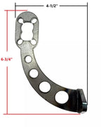 Tail Light Brackets Custom Slotted Curved Steel Pair for 1940-1953 Chevy GMC