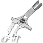 Compact Pipe Wrench 19.3 x 6.8 x 5.5 cm Chrome Vanadium