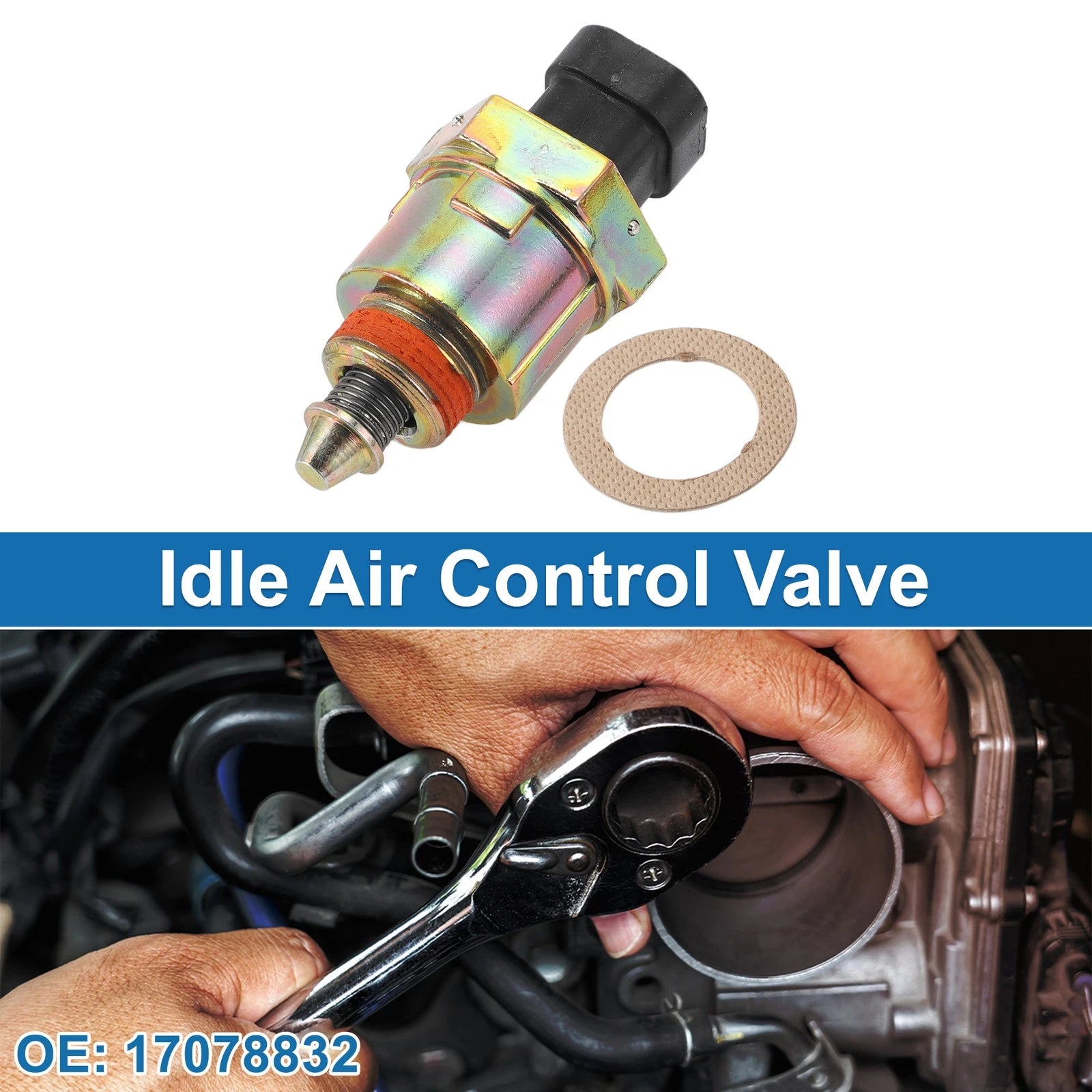 Idle Air Control Valve for Chevrolet Corvette (1982–1984) No. 17078832
