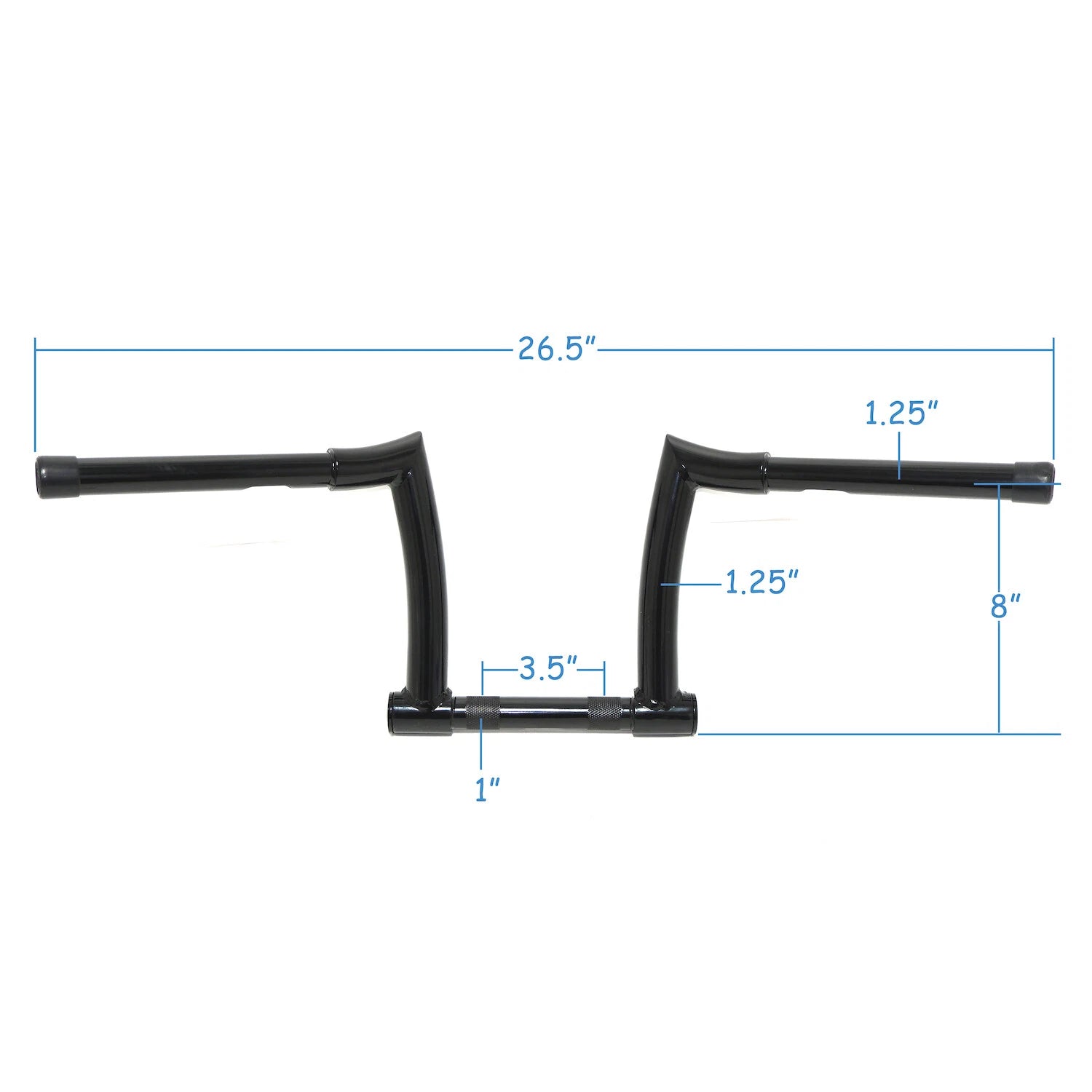 8'' Chizeled Z-Bar Ape Hanger Handlebar for Harley XL883 1200 (2007–2017)