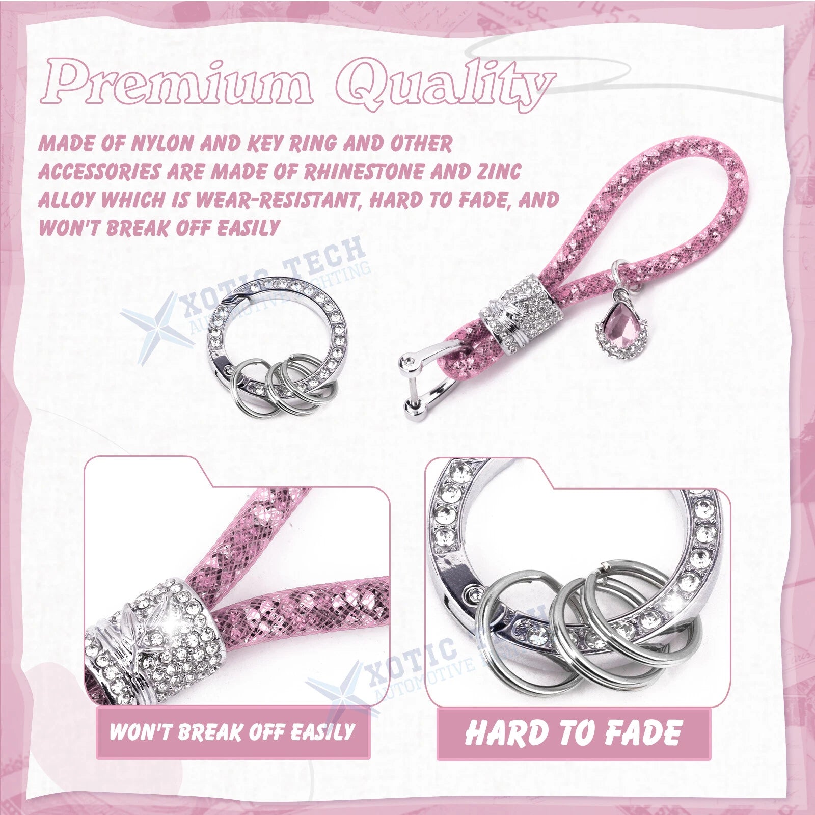 Crystal Car Keychain for Girls (2010-2015)