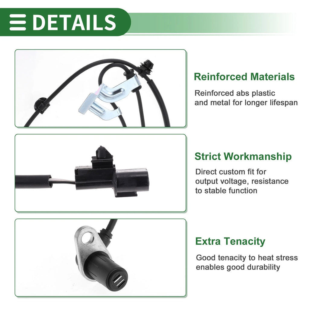 ABS Wheel Speed Sensor Kit No.4670A371 for Mitsubishi Galant (1994–2002)