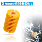 Set of 2 Engine Oil Filters 04152-38020 04152-51010 04152-YZZA4 for Toyota Sequoia (2001–2022)