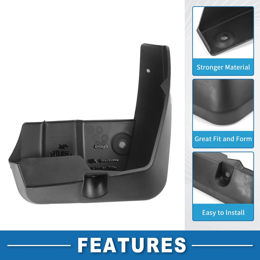 Set of 2 Front & Rear Mud Flap Splash Guards for Subaru Outback (2010–2014)