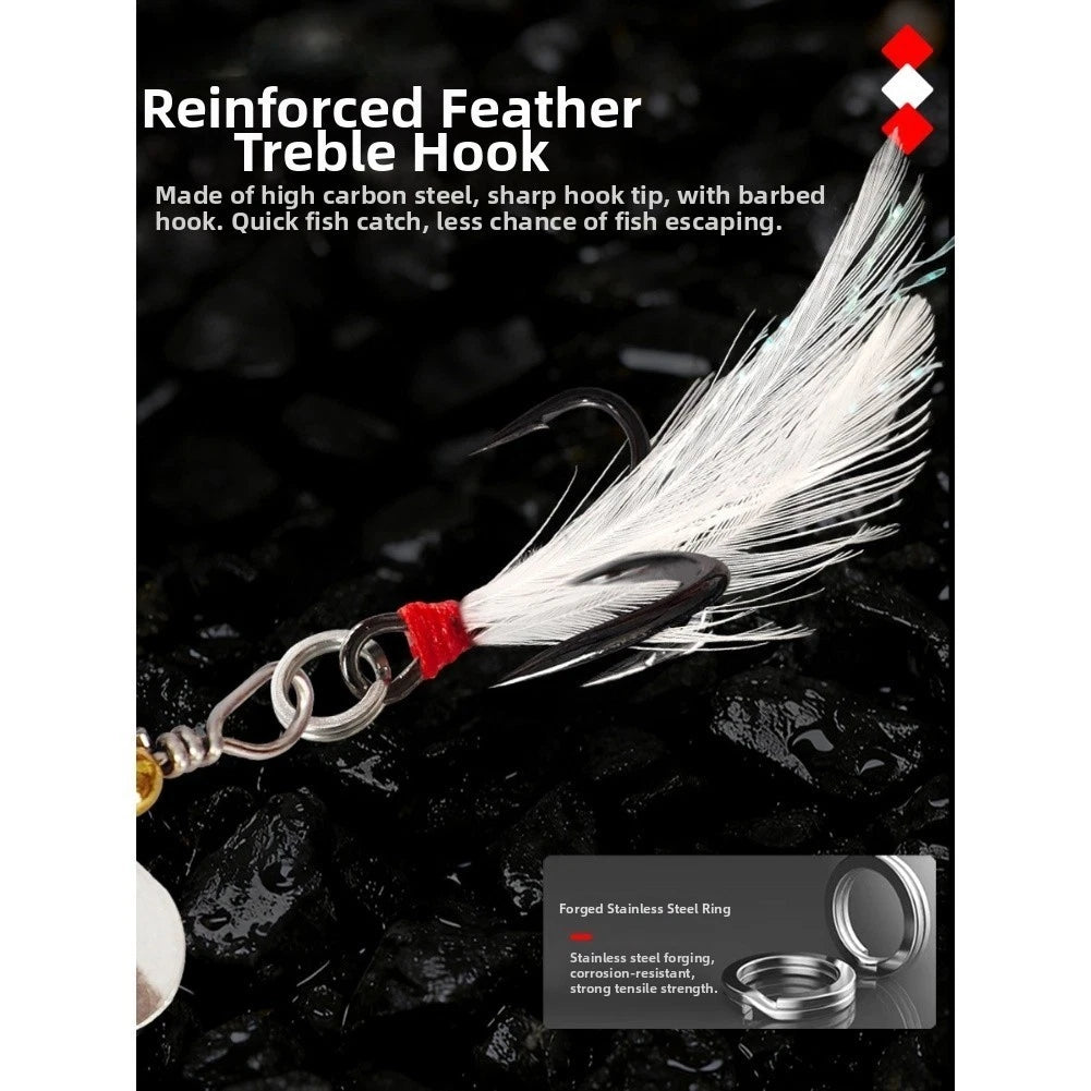 Fishing Lure Mine Shape 6cm/8.1cm/8.3cm with Rotating Vanes