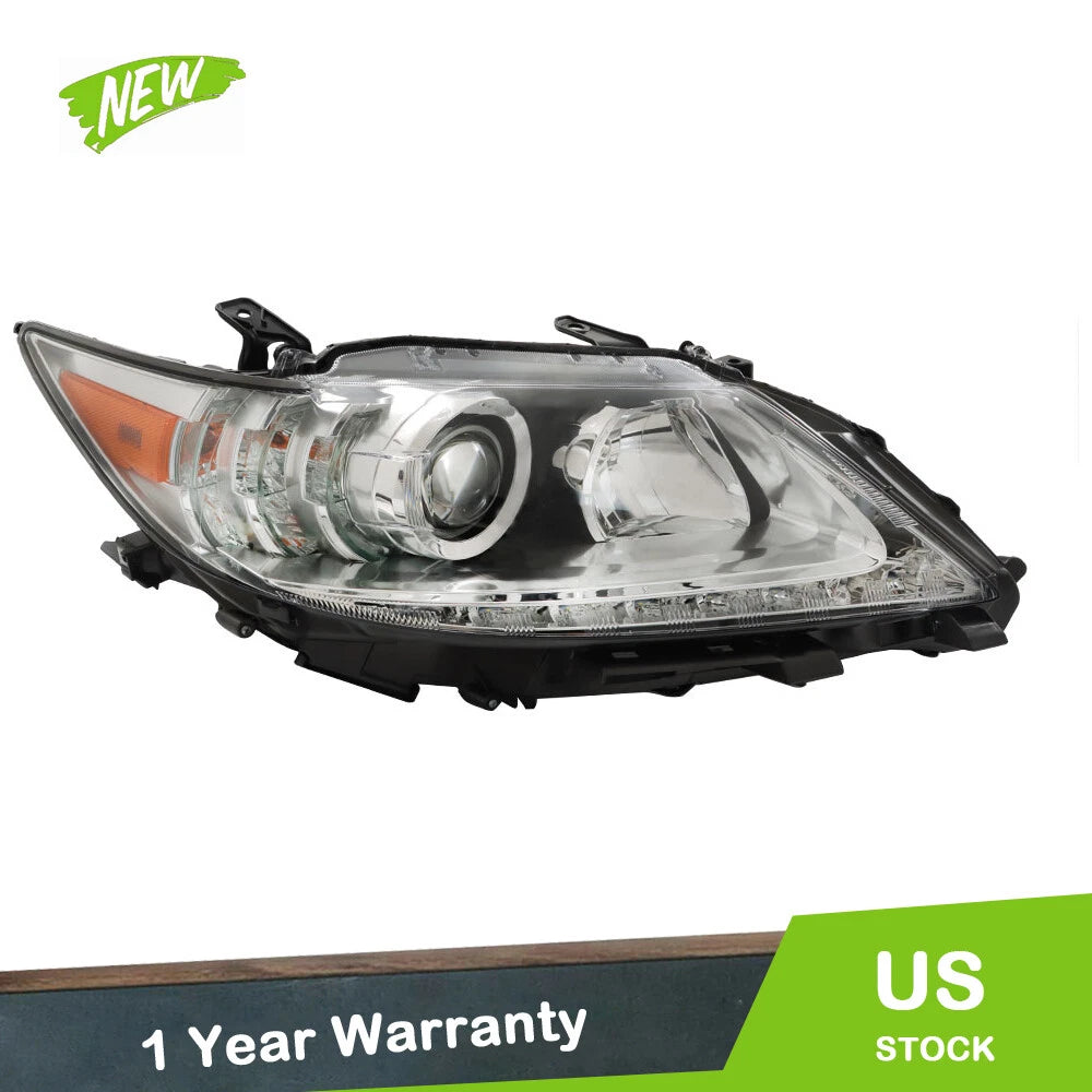 Clear Halogen Headlight for Lexus ES300H ES350 (2013–2015) LED DRL RH Side