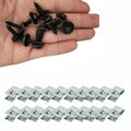 Screw Clips for BMW 1/3/5/6/7/X/Z Series (Black & Silver)