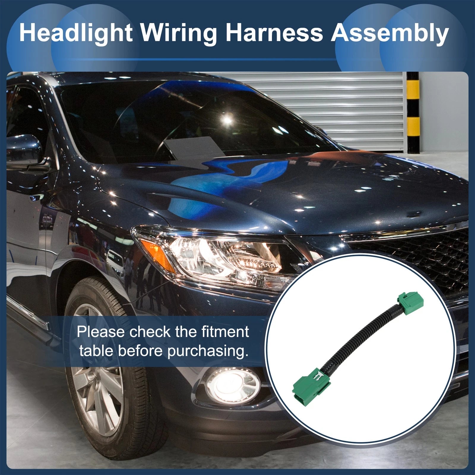 Headlight Wiring Harness Assembly for Ford F-150 (2015–2020) 1 Pcs