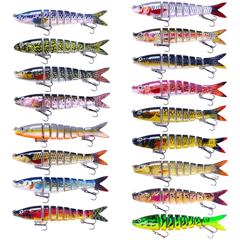 18g Multi-Jointed Fishing Lure for Bass Pike (13.5cm)