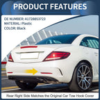 Rear Bumper Tow Hook Cover for Mercedes-Benz W172 R172 (2012–2019) No.A1728853723 Black