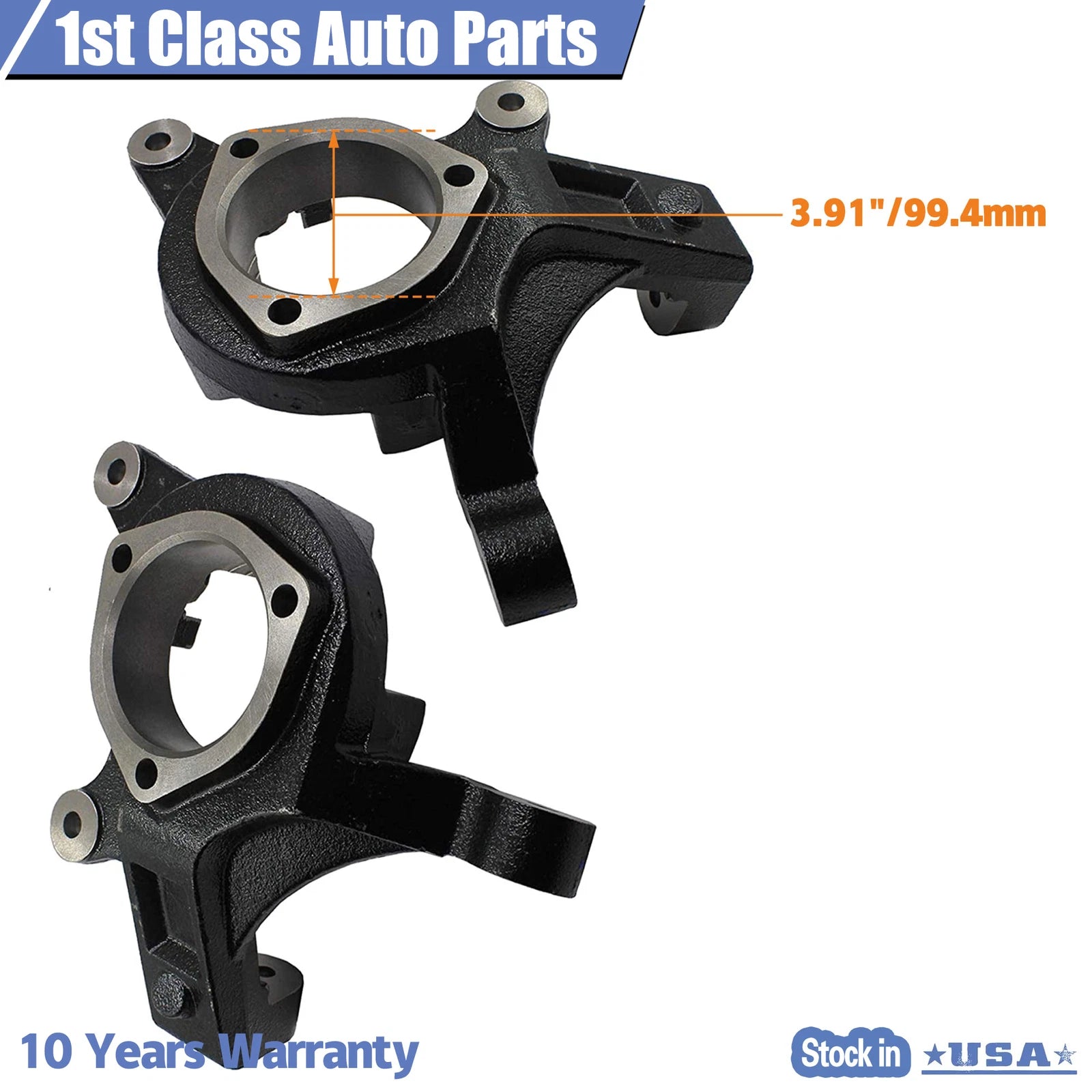 Pair of 3" Lift Spindles for Chevy 1500 2WD (1999–2006) Suspension Kit