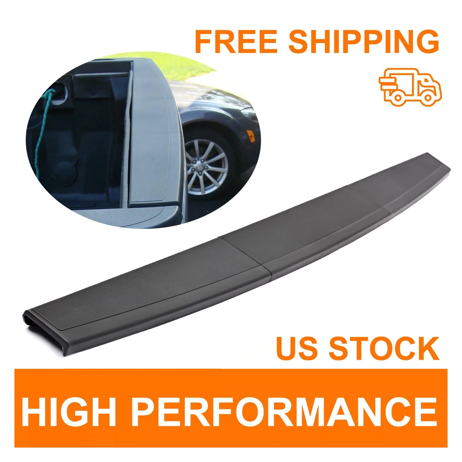 Set of 3 Tailgate Molding Cap Protectors for GMC Sierra, Chevy Silverado (2014–2018)