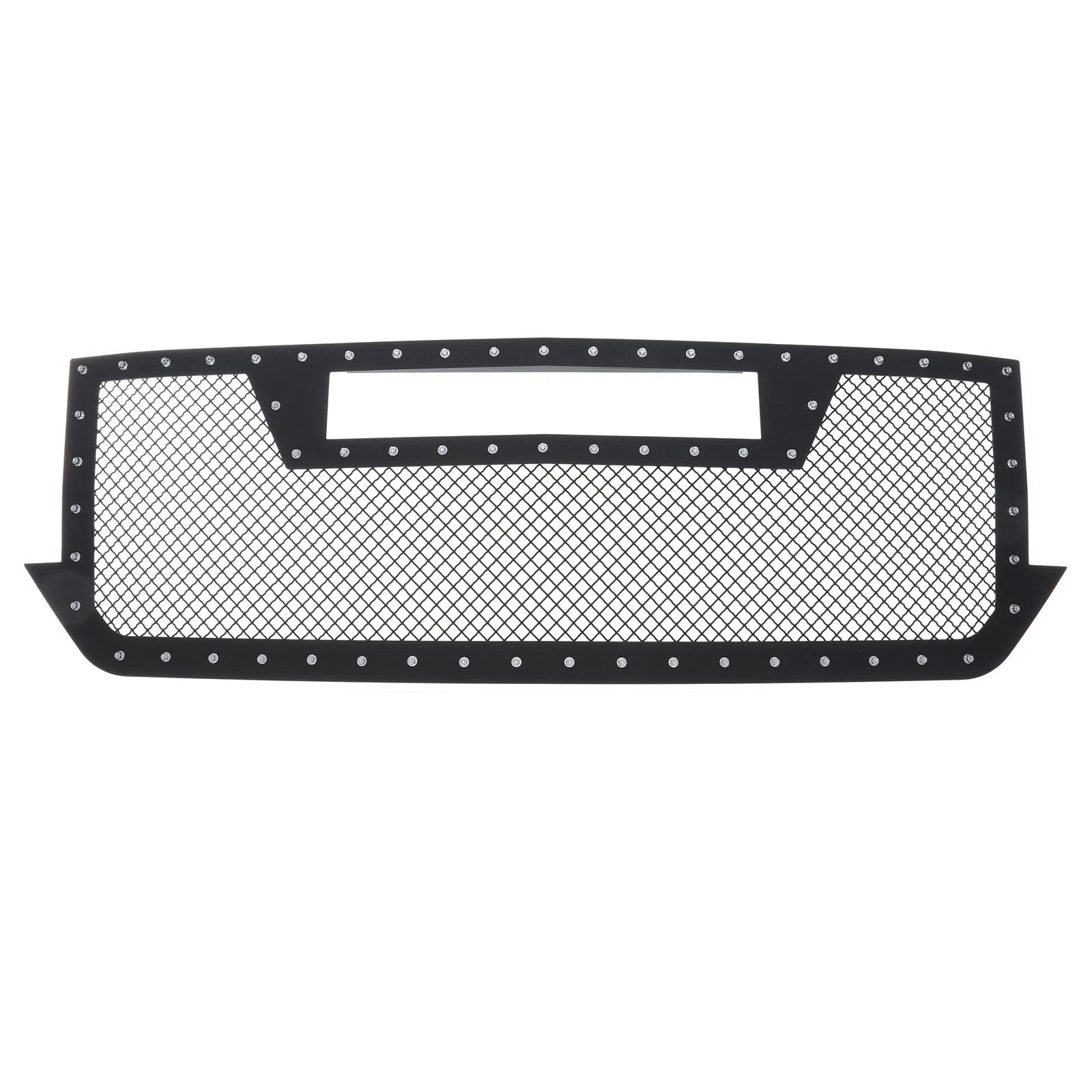 Mesh Grille Insert for Chevy Silverado 1500 (2016-2019) - Black Rivets